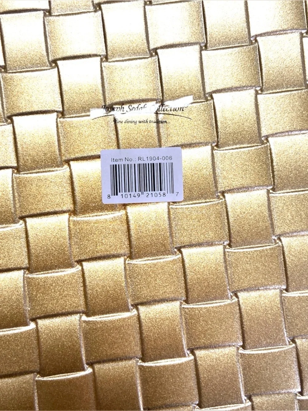 Gold Basketweave Glass‎ Charger Plate 12.5” Decorative Table Setting Charger